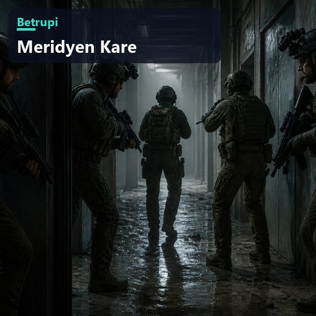 Meridyen oyununda dar bir koridorda mevzi tutan beş kişilik takım